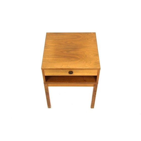 Image 1 of Table de nuit vintage en noyer, Suède 1960