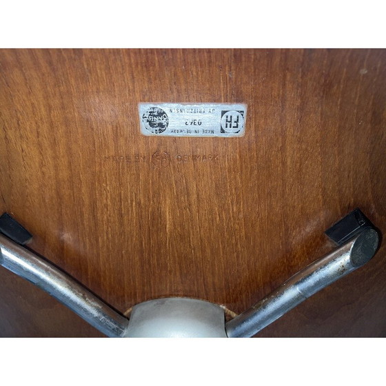 Image 1 of Paire de chaises de bureau pivotantes vintage modèle 3113 par Arne Jacobsen pour Fritz Hansen, 1960