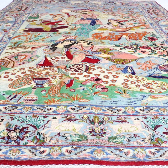 Image 1 of Tapis persan Esfahan noué à la main sur soie n° 2553