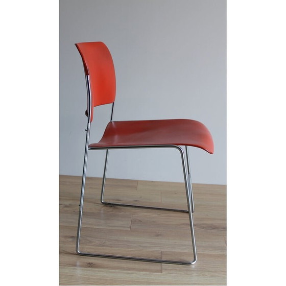 Image 1 of Ensemble de 6 chaises 40/4 vintage par David Rowland, 1970