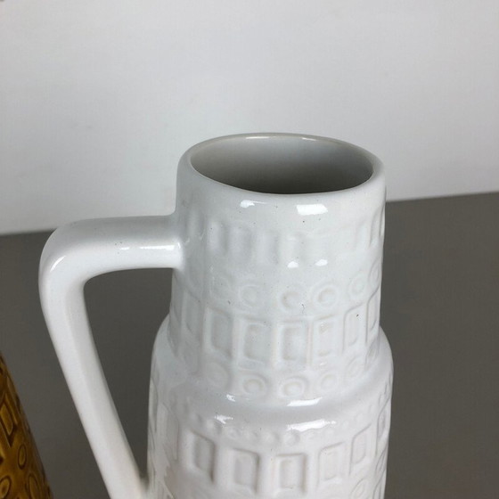 Image 1 of Paire de vases vintage en céramique émaillée pour Scheurich, Allemagne 1970