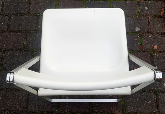 Image 1 of Chaise pliante blanche de F. Hero & K. Odermatt pour Interlübke, 1970S