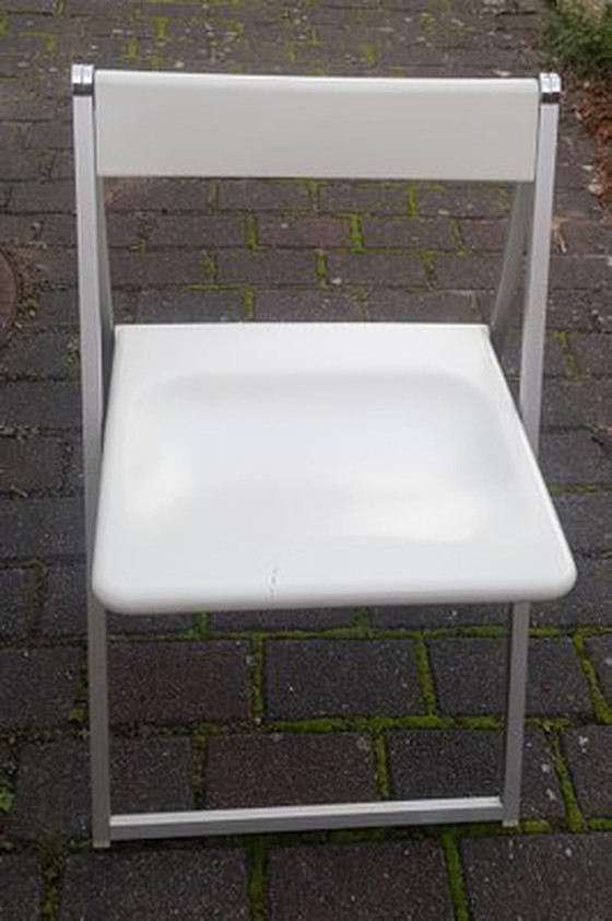 Image 1 of Chaise pliante blanche de F. Hero & K. Odermatt pour Interlübke, 1970S