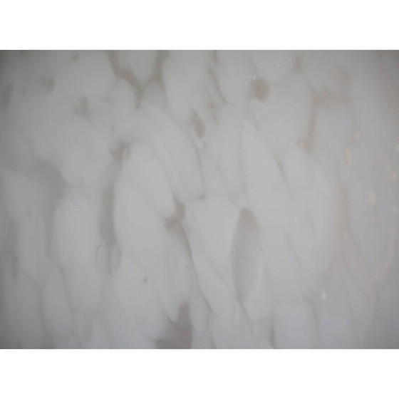 Image 1 of Lustre en verre et laiton du milieu du siècle, 1970