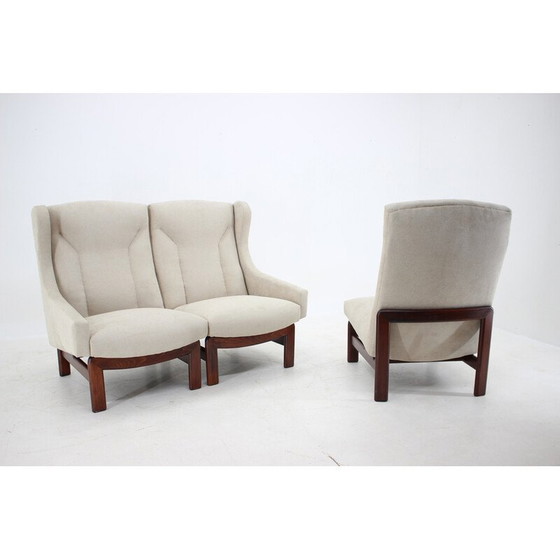 Image 1 of Canapé modulaire vintage à 3 places pour Ton, Tchécoslovaquie 1970