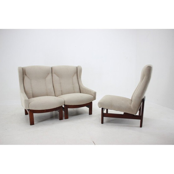 Image 1 of Canapé modulaire vintage à 3 places pour Ton, Tchécoslovaquie 1970