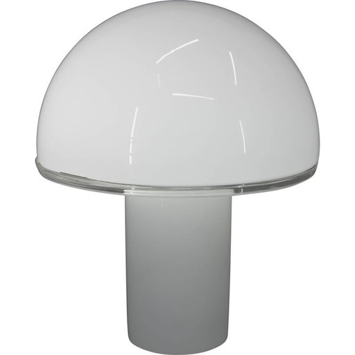 Lampe de table en verre vintage par Fontana Arte, Italie 2010