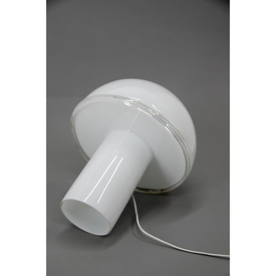Image 1 of Lampe de table en verre vintage par Fontana Arte, Italie 2010