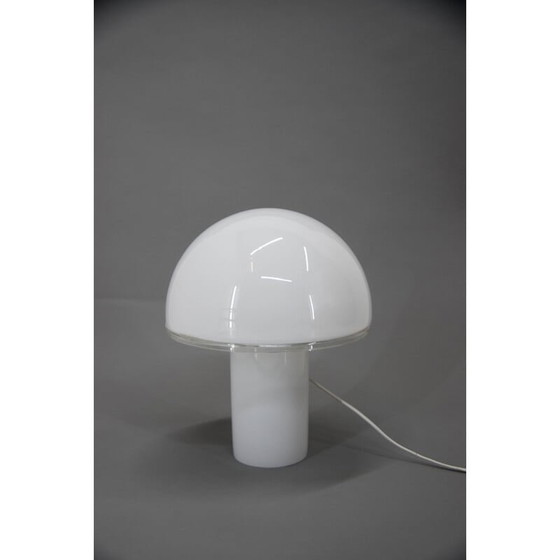 Image 1 of Lampe de table en verre vintage par Fontana Arte, Italie 2010