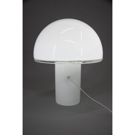 Image 1 of Lampe de table en verre vintage par Fontana Arte, Italie 2010