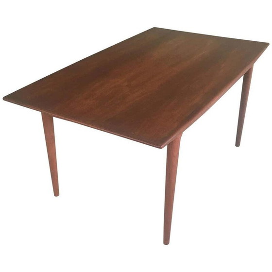 Image 1 of Table de salle à manger extensible en teck par Slagelse Mobler pour Alfred Christensen, Danemark, années 1950