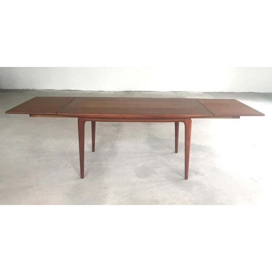 Image 1 of Table de salle à manger extensible en teck par Slagelse Mobler pour Alfred Christensen, Danemark, années 1950