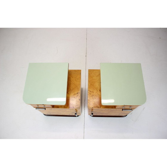 Image 1 of Paire de tables de nuit vintage par Jindřich Halabala pour Up závody, Tchécoslovaquie années 1950