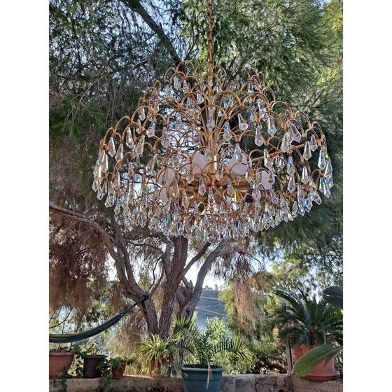 Image 1 of Lustre en cristal italien vintage, 1960