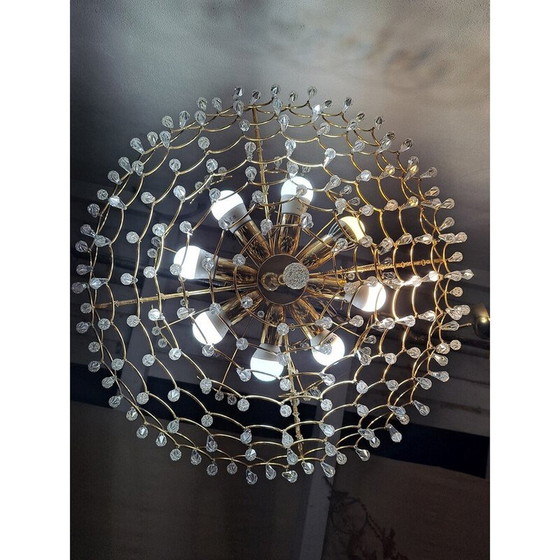 Image 1 of Lustre en cristal italien vintage, 1960