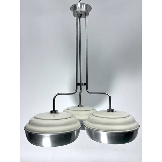 Image 1 of Lustre vintage Space Age en métal et plastique pour Studioluce, Italie 1970