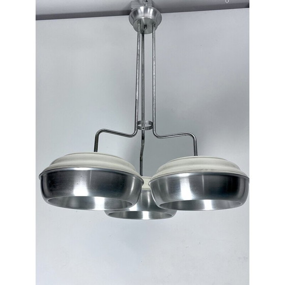 Image 1 of Lustre vintage Space Age en métal et plastique pour Studioluce, Italie 1970