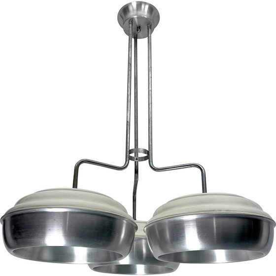 Image 1 of Lustre vintage Space Age en métal et plastique pour Studioluce, Italie 1970