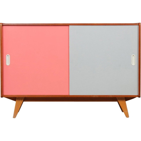 Image 1 of Commode vintage rose et blanche modèle U-452 par Jiri Jiroutek pour Interier Praha, Tchécoslovaquie 1960