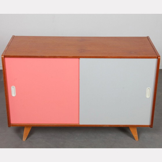 Image 1 of Commode vintage rose et blanche modèle U-452 par Jiri Jiroutek pour Interier Praha, Tchécoslovaquie 1960
