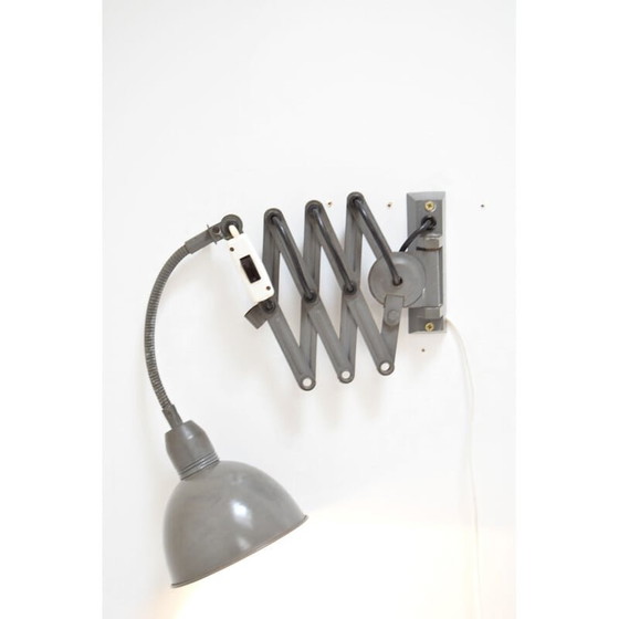 Image 1 of Applique industrielle vintage ajustable par Instala Decin, Czech 1960