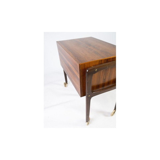 Image 1 of Commode vintage en palissandre à roulettes, Danemark 1960