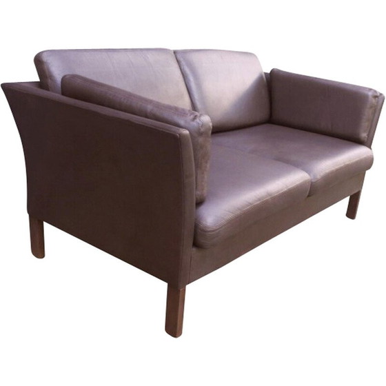 Image 1 of Canapé vintage danois avec coussins remplis de duvet par Mogens Hansen, 1970