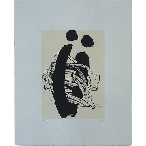 Image 1 of Peinture vintage Lovers en lithographie