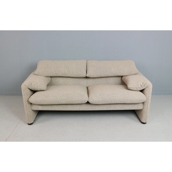 Image 1 of Canapé 2 places vintage "Maralunga" par Vico Magistretti pour Cassina, Italie 1973