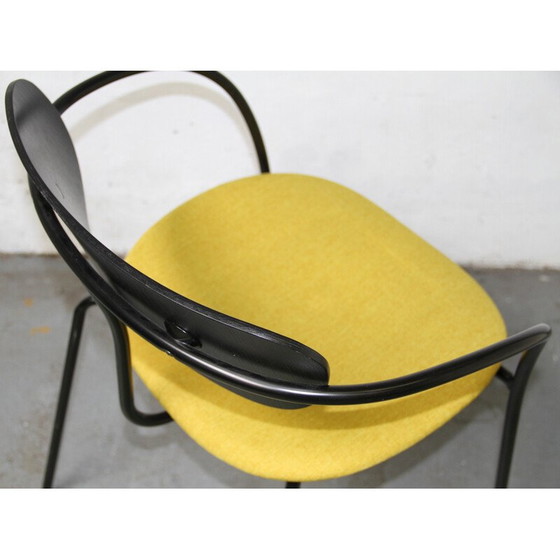 Image 1 of Chaise vintage Pavilion AV4 en métal teinté noir et bois par Anderss et Voll pour & Tradition