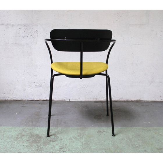 Image 1 of Chaise vintage Pavilion AV4 en métal teinté noir et bois par Anderss et Voll pour & Tradition