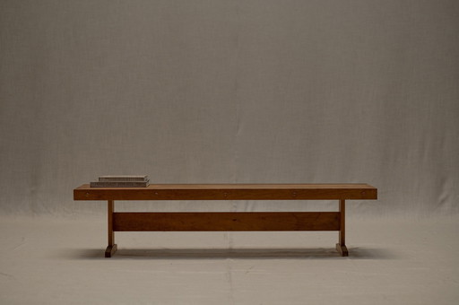 Table basse moderniste "Lattenbank" des années 1960