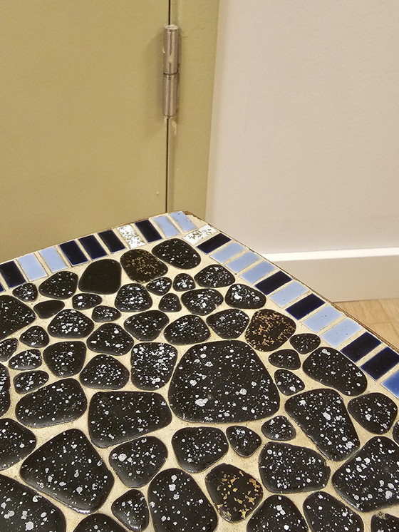 Image 1 of Table d'appoint vintage en mosaïque Table à plantes