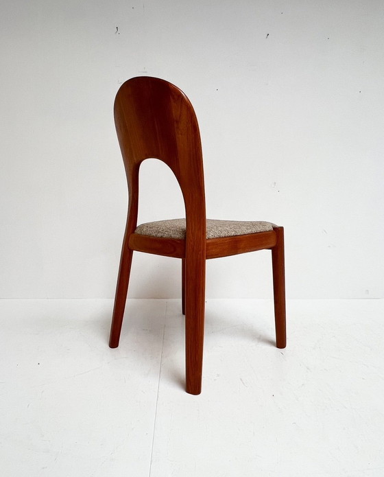 Image 1 of 4x Chaise Koefoeds Hornslet par John Mortensen Creme, 1960's