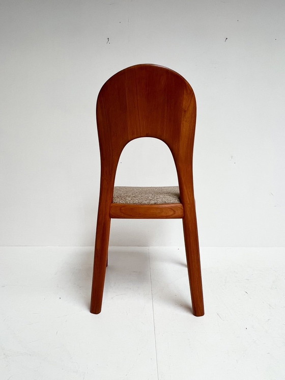 Image 1 of 4x Chaise Koefoeds Hornslet par John Mortensen Creme, 1960's