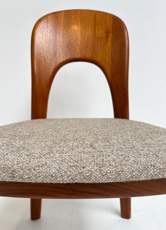 Image 1 of 4x Chaise Koefoeds Hornslet par John Mortensen Creme, 1960's