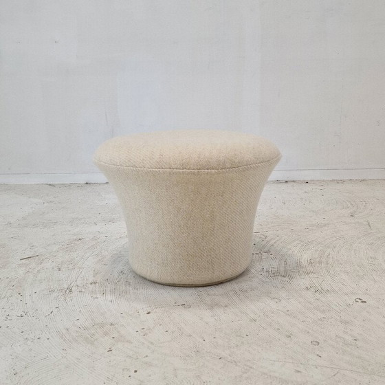 Image 1 of Fauteuil vintage avec ottoman en tissu par Pierre Paulin pour Artifort, 1960