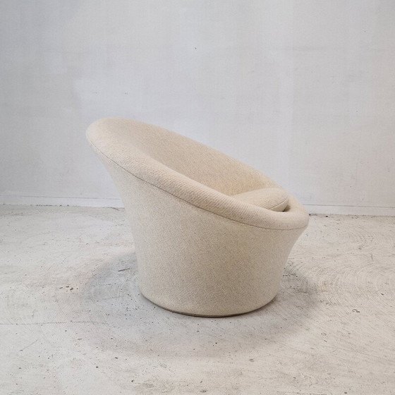 Image 1 of Fauteuil vintage avec ottoman en tissu par Pierre Paulin pour Artifort, 1960