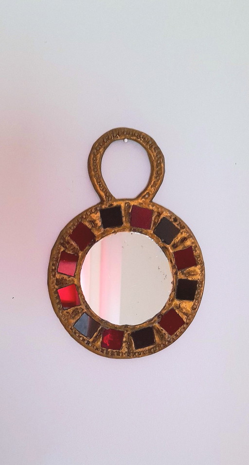 Miroir Irena Jaworska, Élève De Line Vautrin 1960.