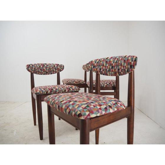Image 1 of Ensemble de 4 chaises de salle à manger du milieu du siècle, Tchécoslovaquie années 1960