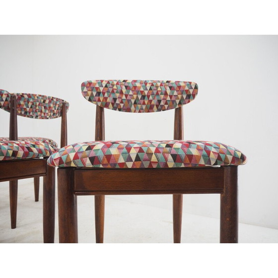 Image 1 of Ensemble de 4 chaises de salle à manger du milieu du siècle, Tchécoslovaquie années 1960
