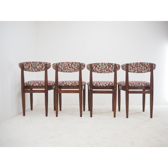 Image 1 of Ensemble de 4 chaises de salle à manger du milieu du siècle, Tchécoslovaquie années 1960