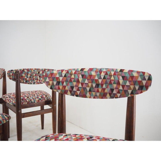 Image 1 of Ensemble de 4 chaises de salle à manger du milieu du siècle, Tchécoslovaquie années 1960