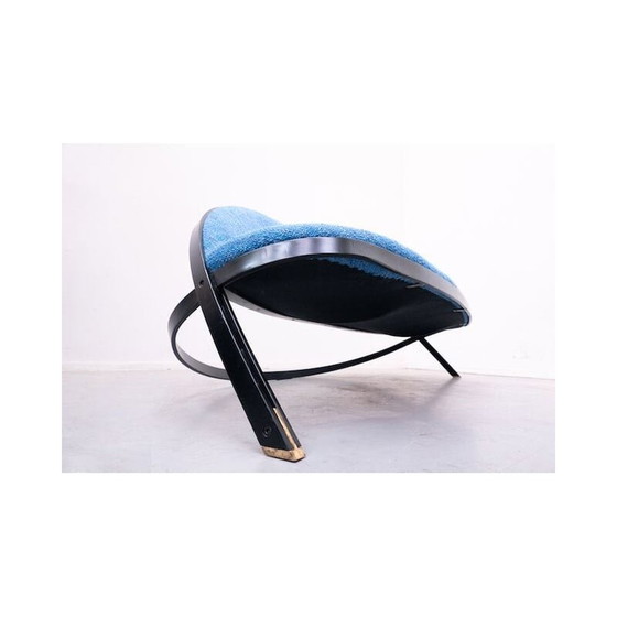 Image 1 of Canapé italien bleu "Saturno" du milieu du siècle dernier par Gastone Rinaldi pour Rima, 1957