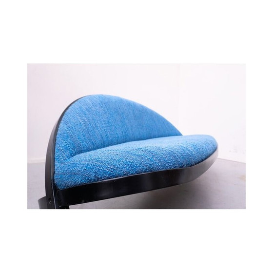 Image 1 of Canapé italien bleu "Saturno" du milieu du siècle dernier par Gastone Rinaldi pour Rima, 1957