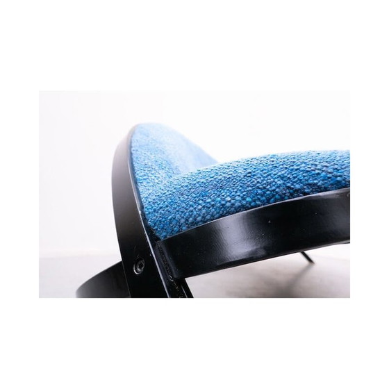 Image 1 of Canapé italien bleu "Saturno" du milieu du siècle dernier par Gastone Rinaldi pour Rima, 1957