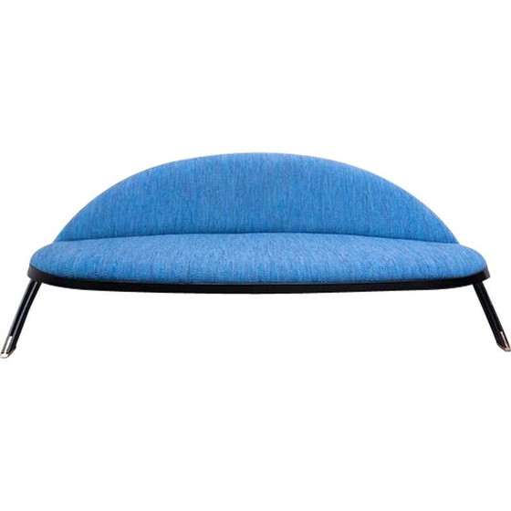 Image 1 of Canapé italien bleu "Saturno" du milieu du siècle dernier par Gastone Rinaldi pour Rima, 1957