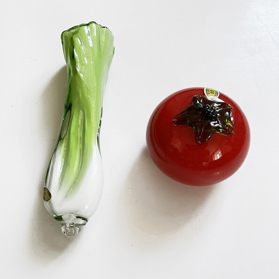 Image 1 of Poireau vintage en verre de Murano, Allemagne 1970