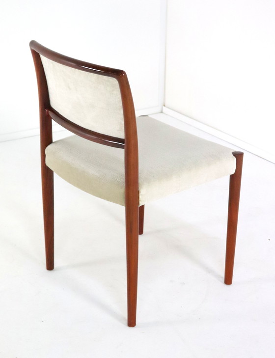 Image 1 of Ensemble de 4 chaises Niels O Möller modèle 80 en bois de rose vintage