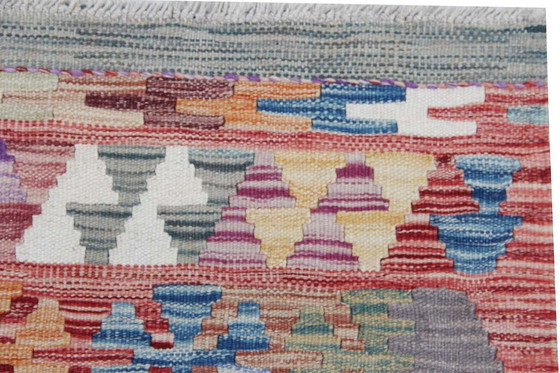 Image 1 of Kilim afghan tissé à la main - Nouveau - 201 X 159 cm